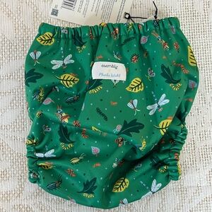 Green Bug Print Kids Hat